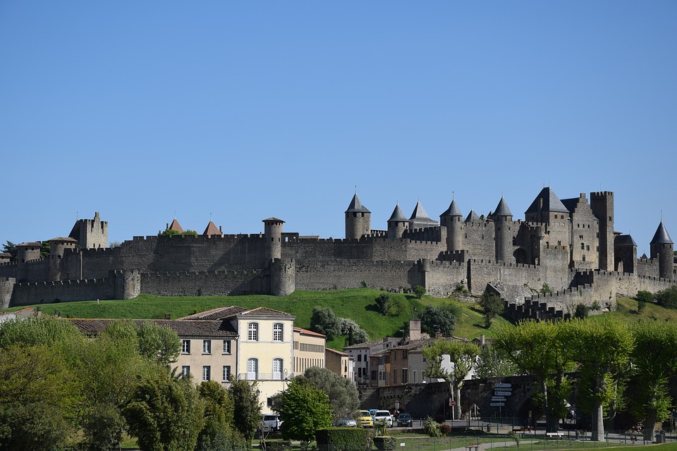 Carcassonne castle in France